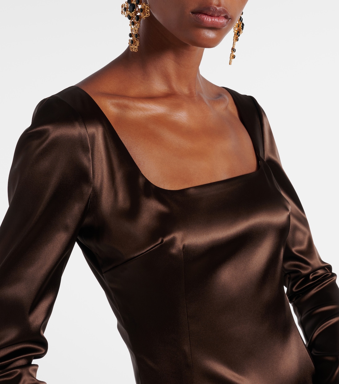 Abito midi in raso | Dolce&Gabbana