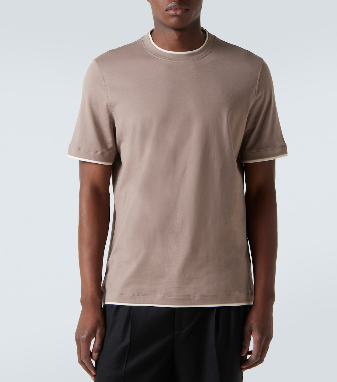 T-Shirt aus Baumwoll-Jersey | Brunello Cucinelli