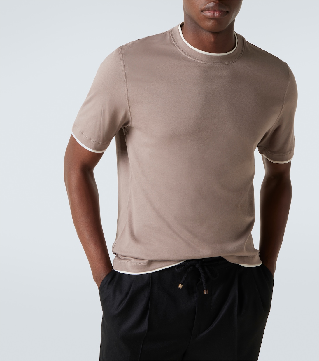 T-Shirt aus Baumwoll-Jersey | Brunello Cucinelli