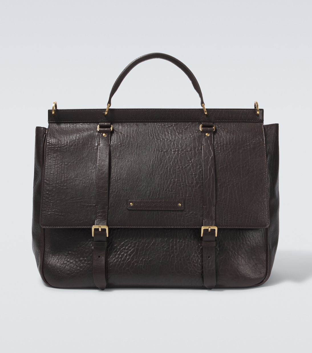 Leather travel bag | Brunello Cucinelli