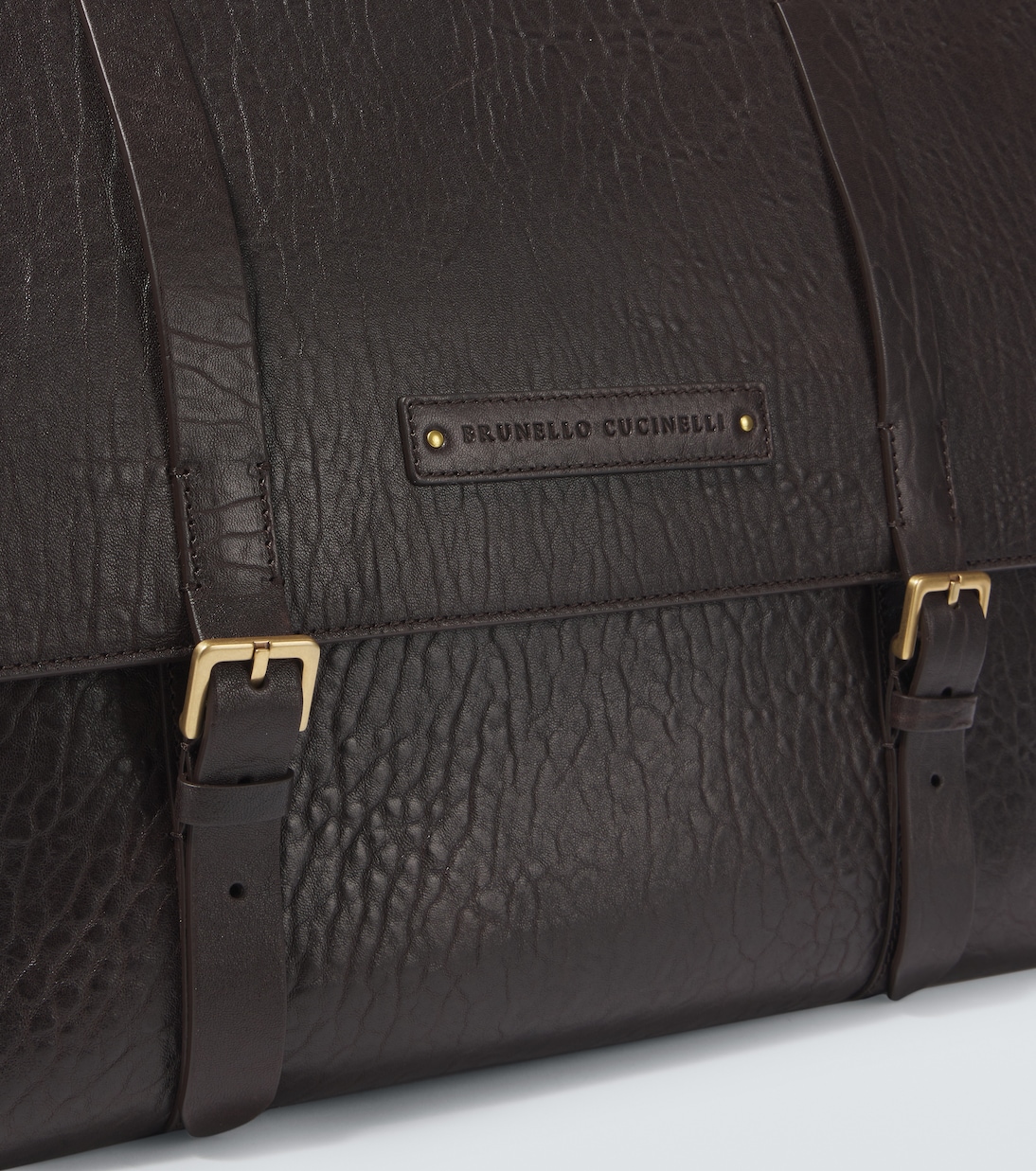 Leather travel bag | Brunello Cucinelli