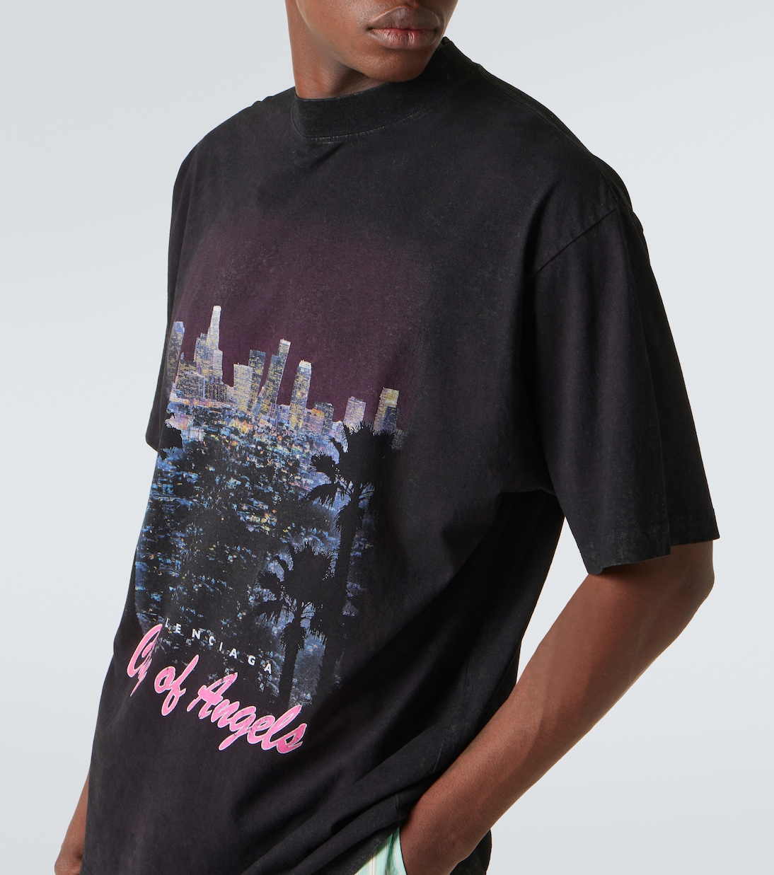 Printed cotton jersey T-shirt | Balenciaga