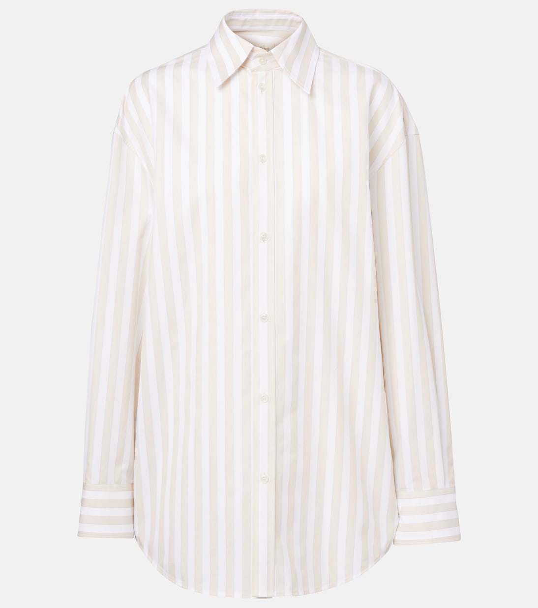 Camicia Cassandre in cotone a righe | Saint Laurent