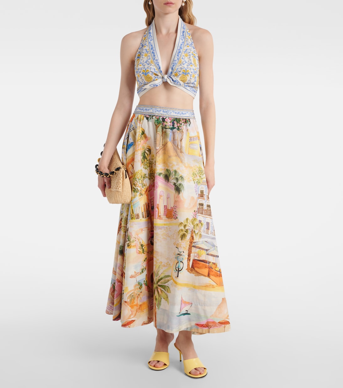 Top in cotone con stampa | Farm Rio