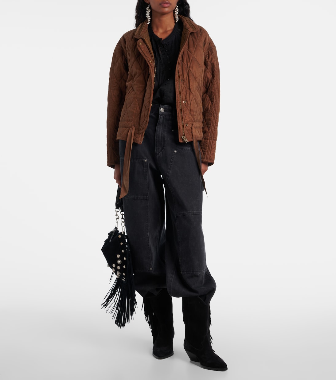 Zakiane quilted satin jacket | Marant Etoile