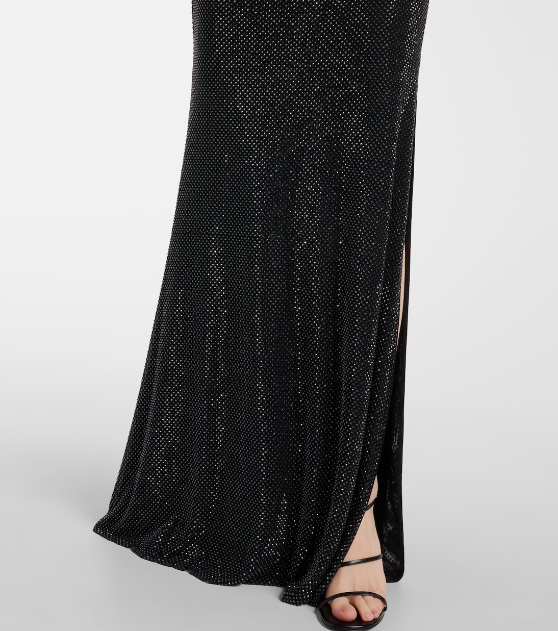 Robe mit Spitze und Kristallen | Self-Portrait