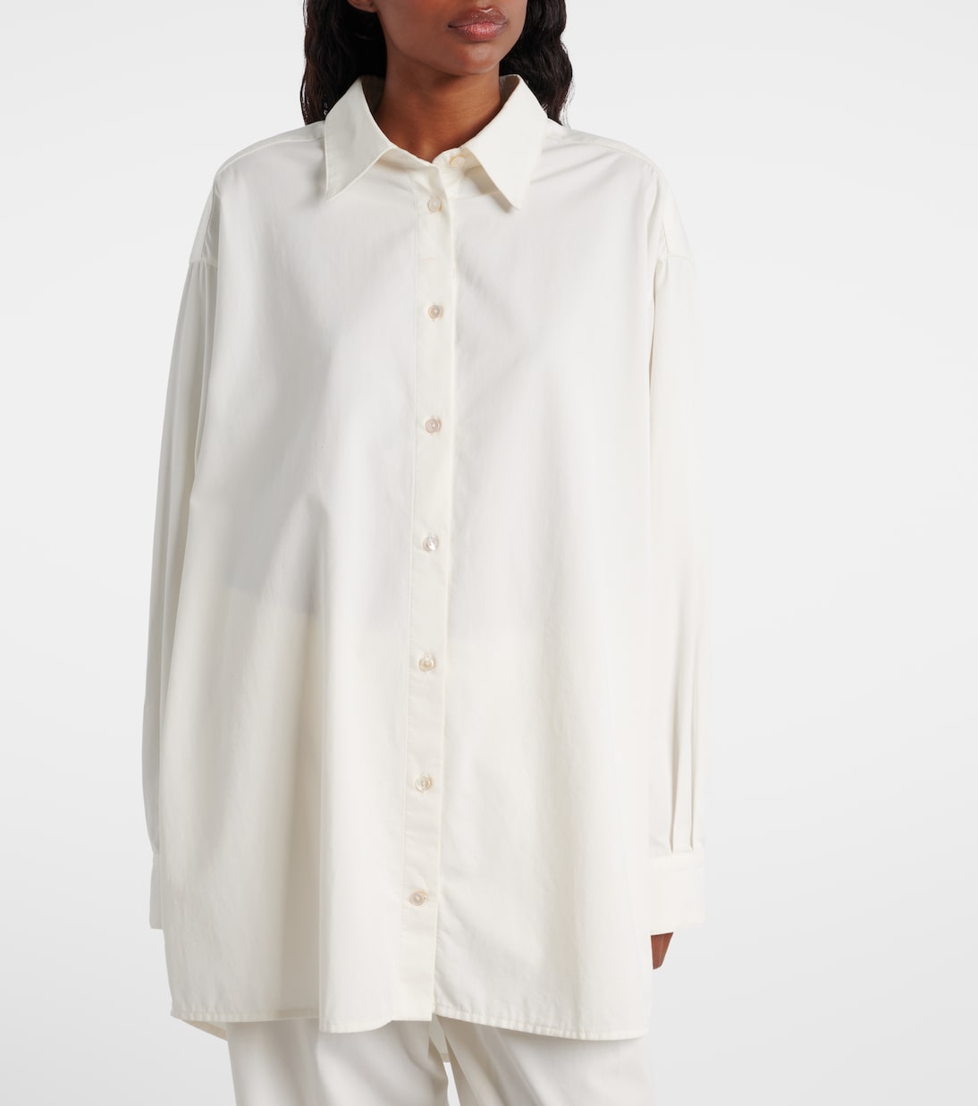 Luka cotton and cashmere shirt | The Row