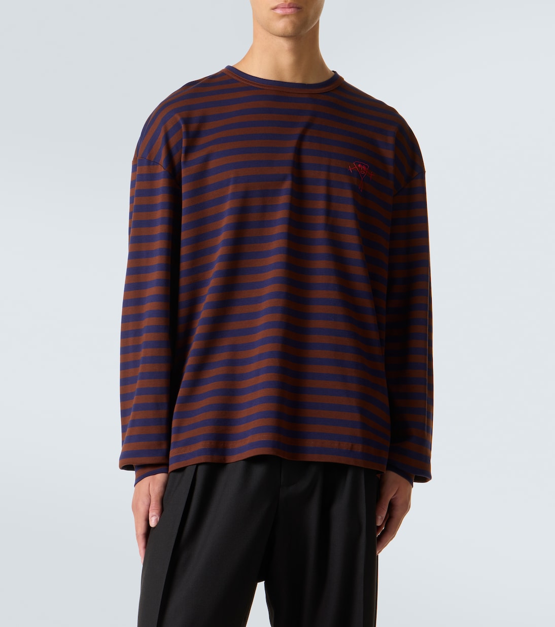 Striped cotton jersey T-shirt | Plan C