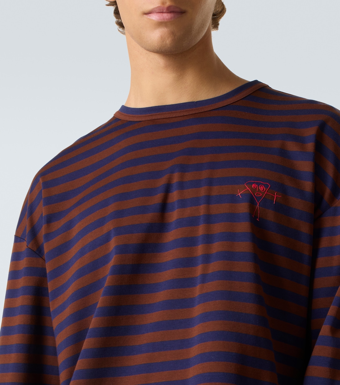 Striped cotton jersey T-shirt | Plan C