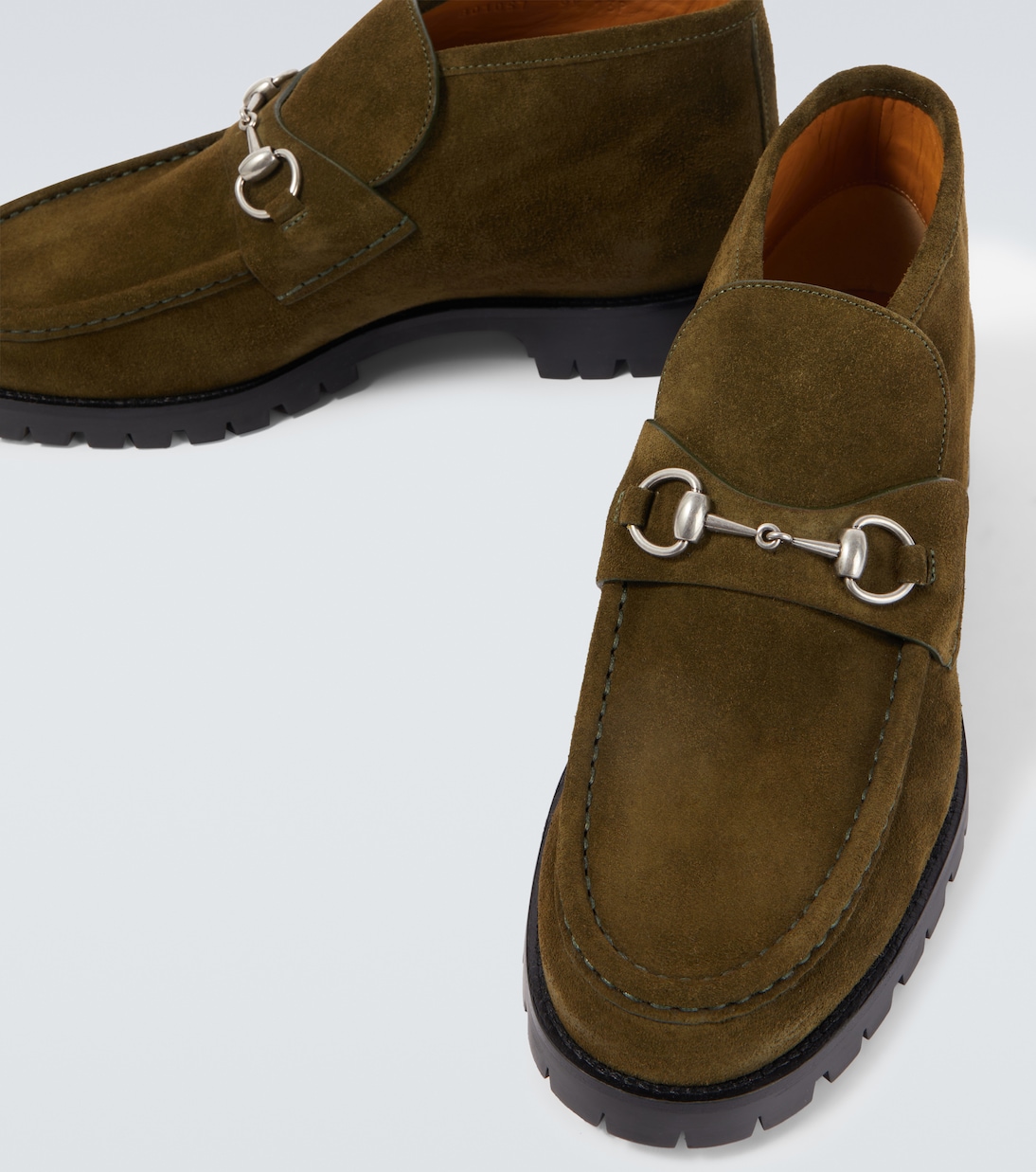 Horsebit suede ankle boots | Gucci