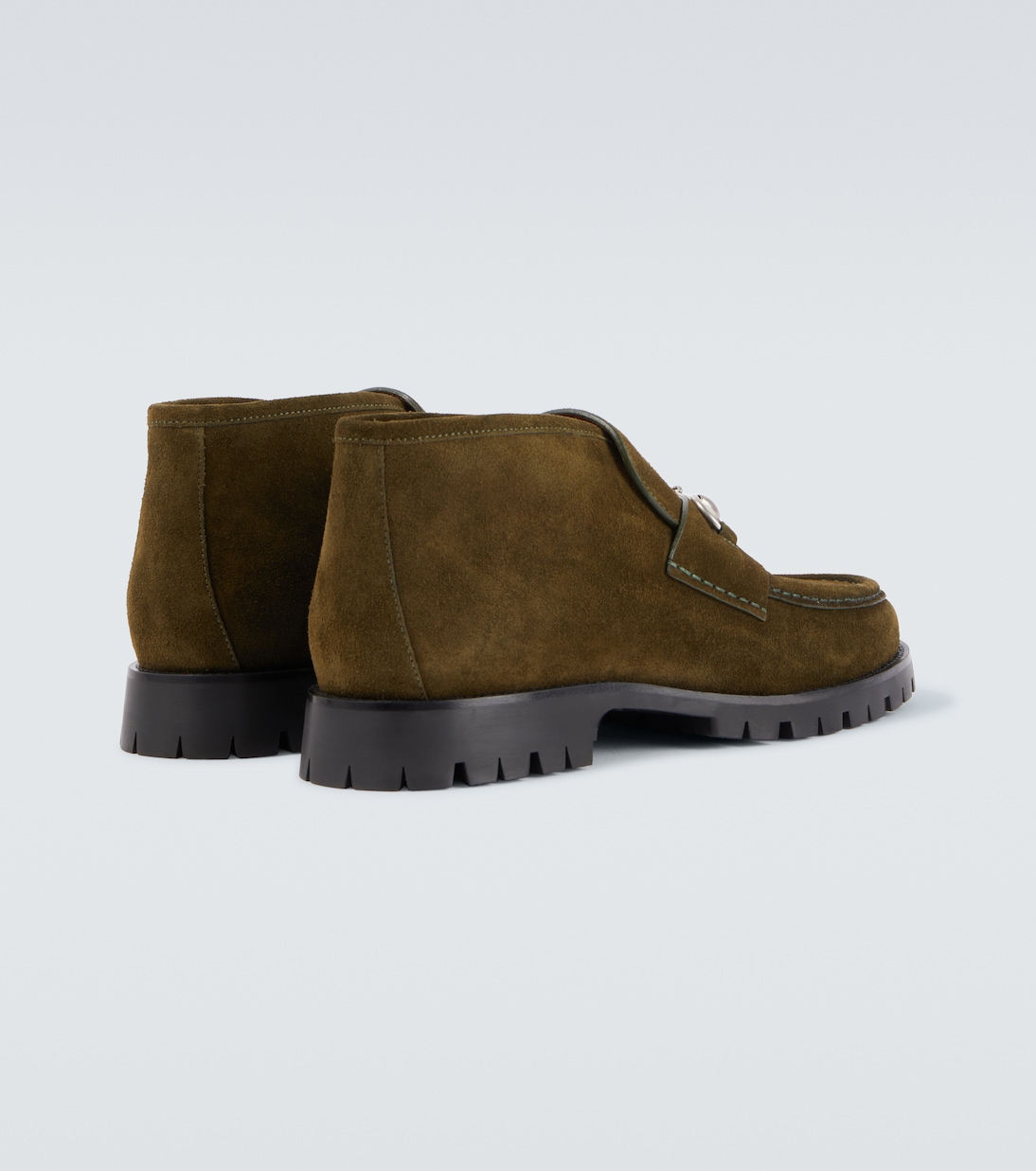 Horsebit suede ankle boots | Gucci