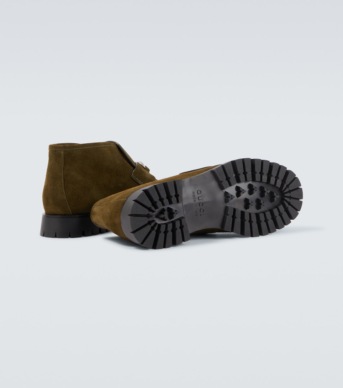 Horsebit suede ankle boots | Gucci