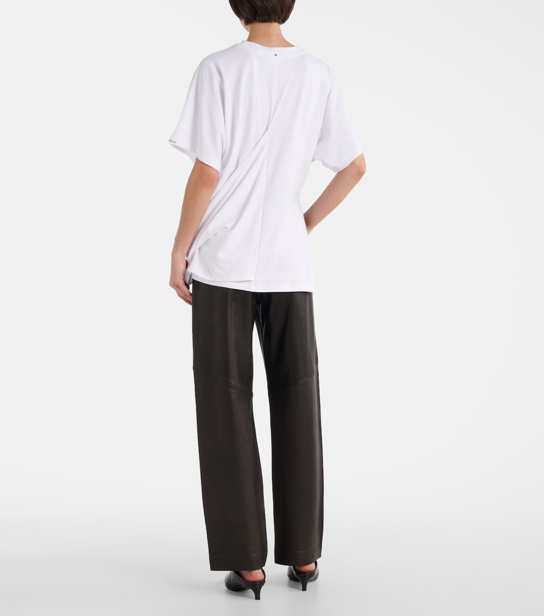 Keras asymmetric cotton-blend T-shirt | Sportmax