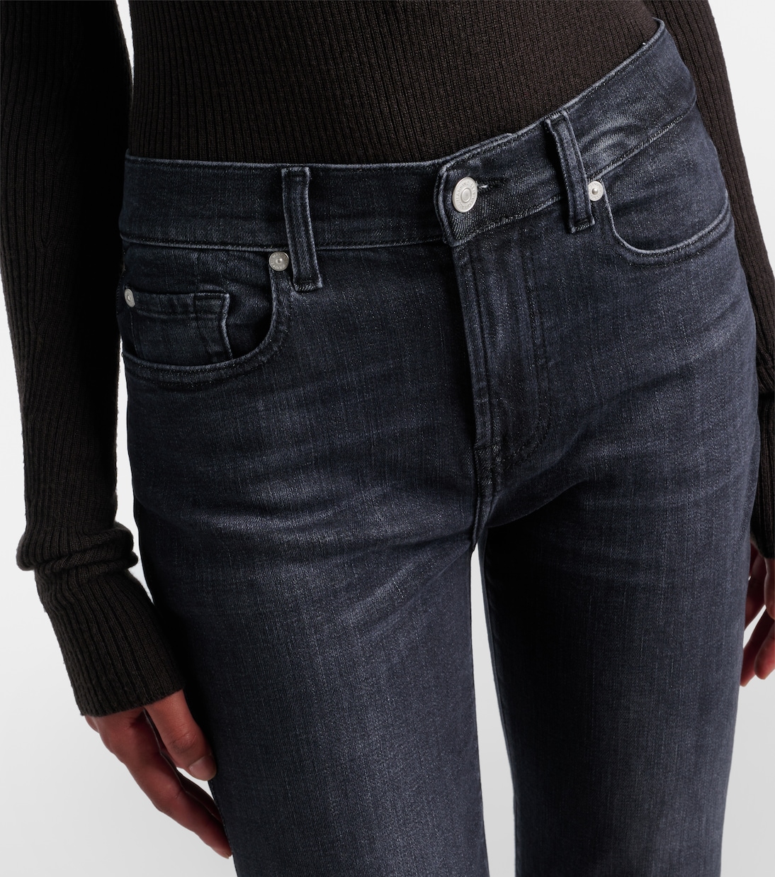 Mid-rise cropped skinny jeans | 7 For All Mankind