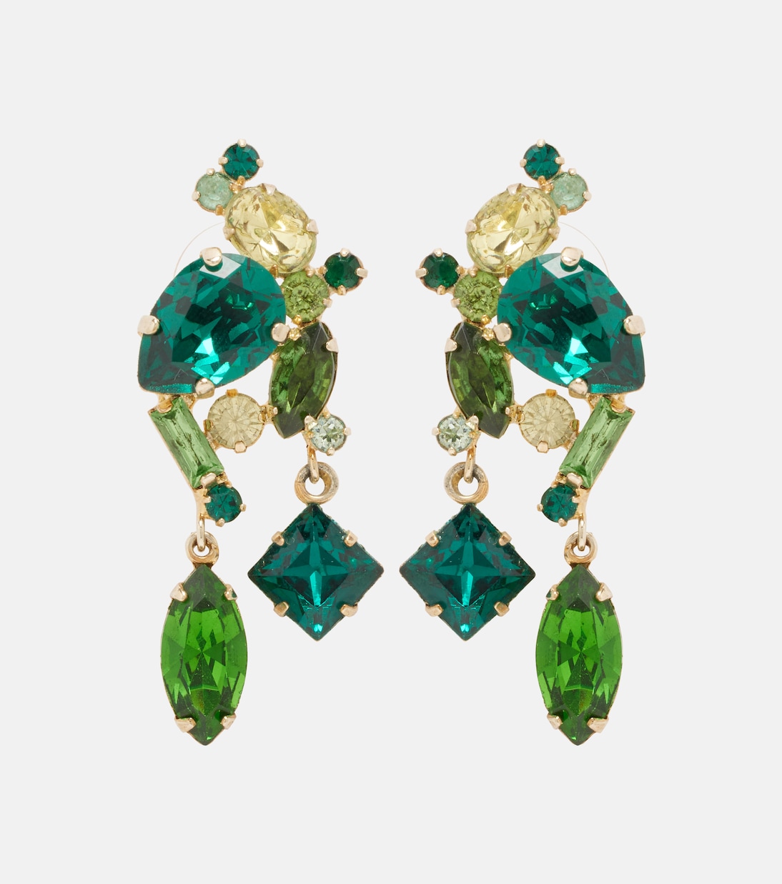 Ambra crystal-embellished drop earrings | Jennifer Behr