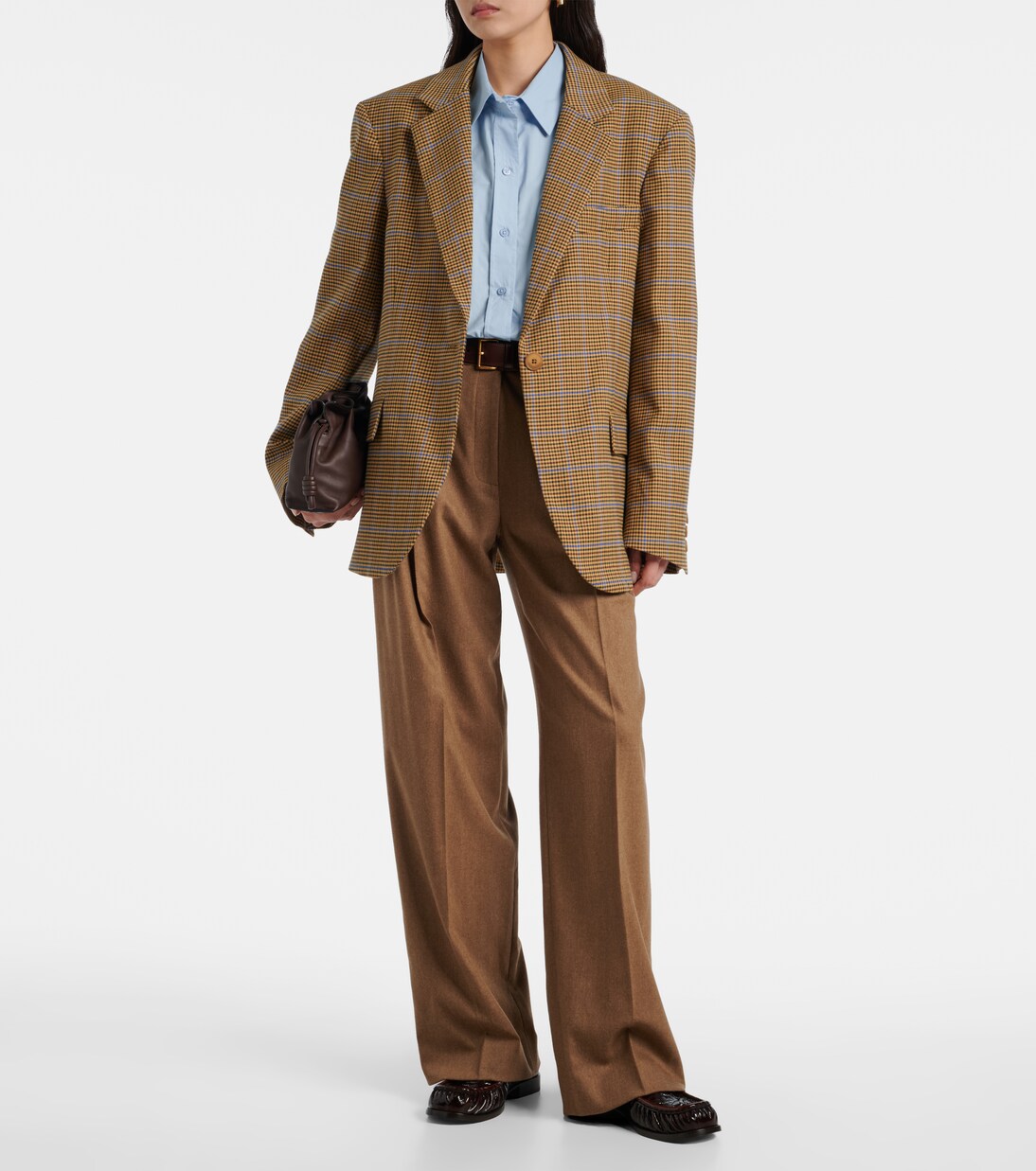 Lyra houndstooth oversized blazer | The Frankie Shop