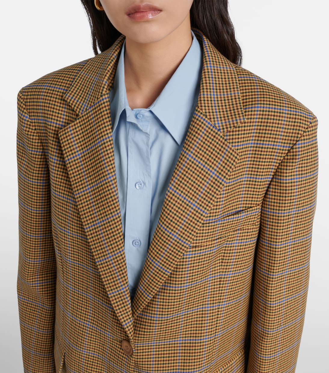 Lyra houndstooth oversized blazer | The Frankie Shop