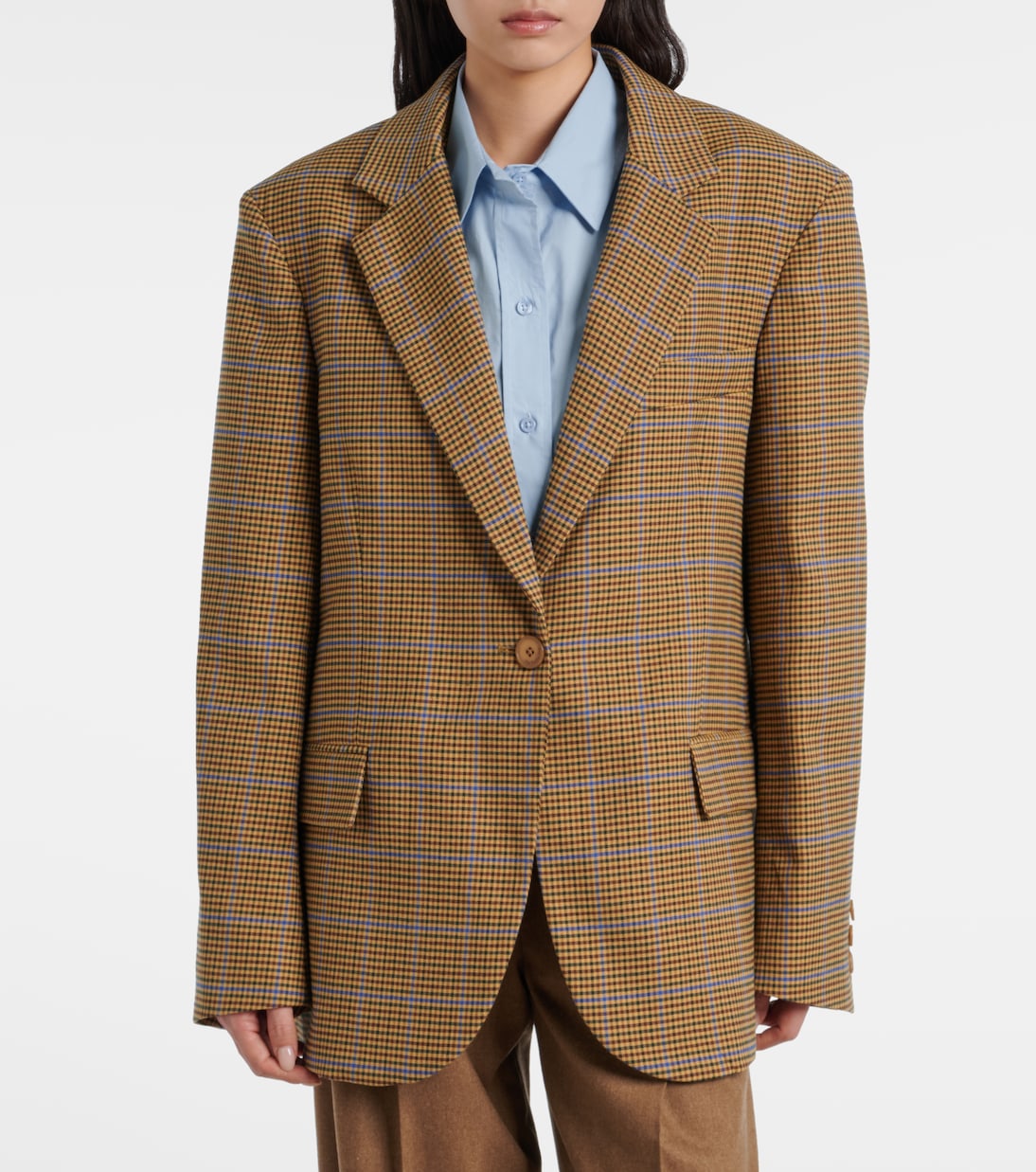 Lyra houndstooth oversized blazer | The Frankie Shop