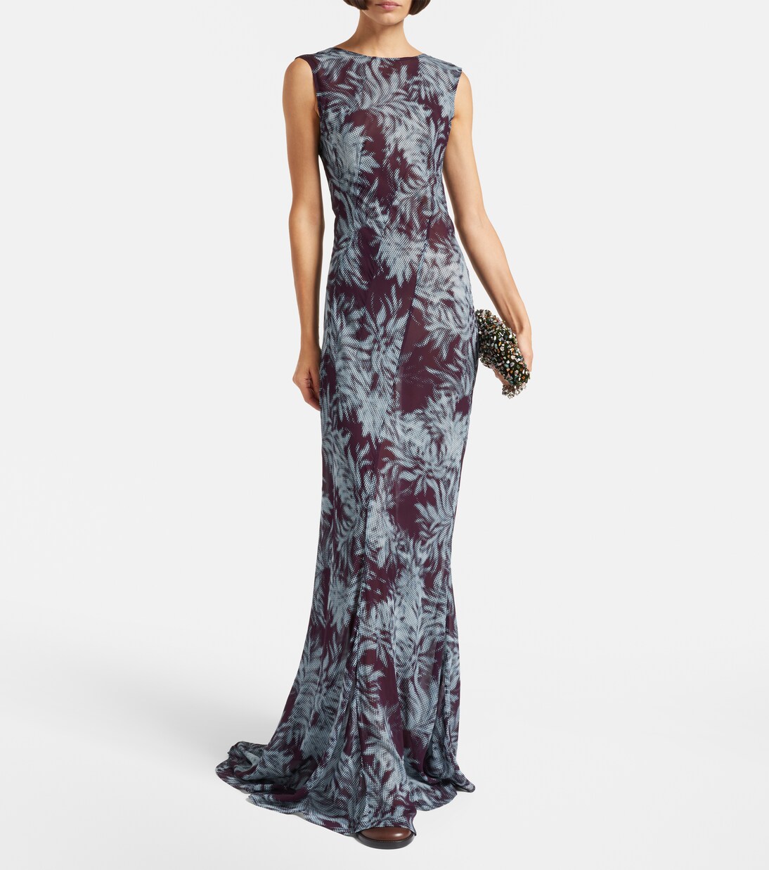 Printed chiffon gown | Dries Van Noten