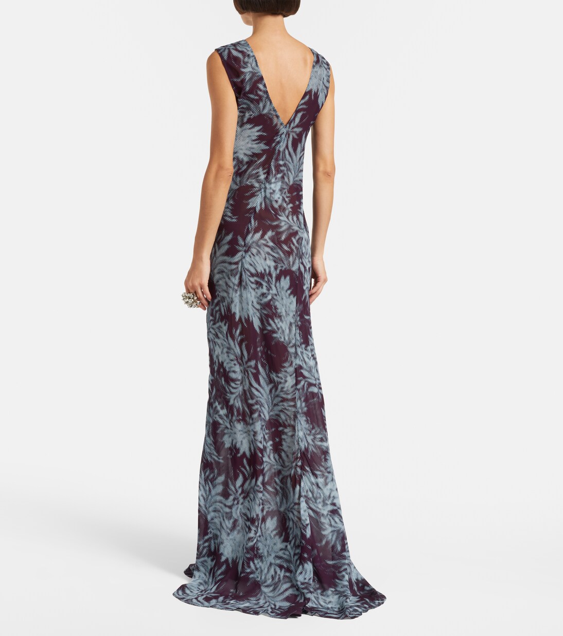 Printed chiffon gown | Dries Van Noten