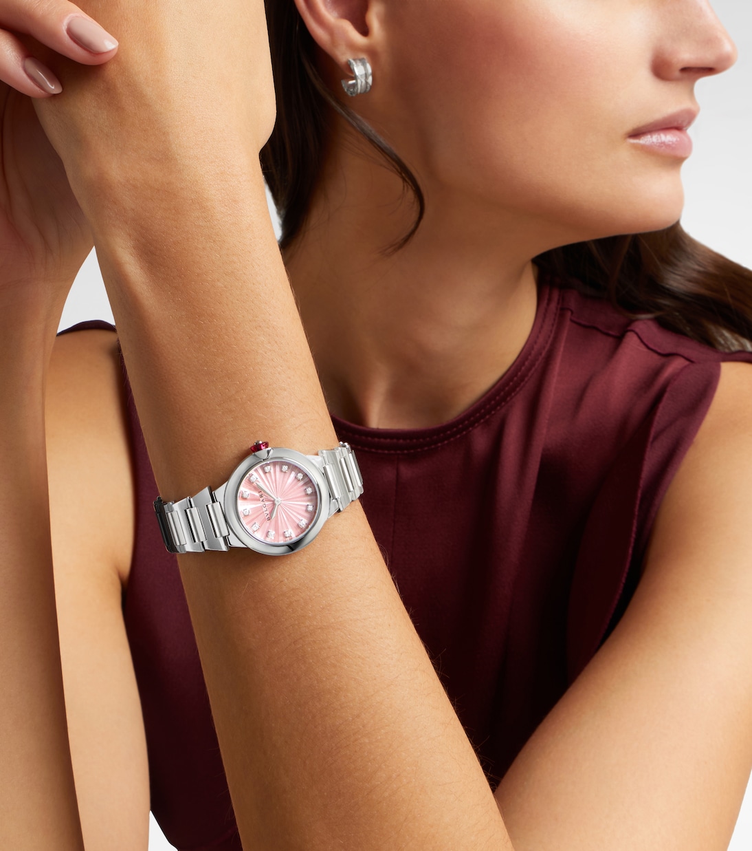 Lvcea 28mm stainless steel watch | Bvlgari