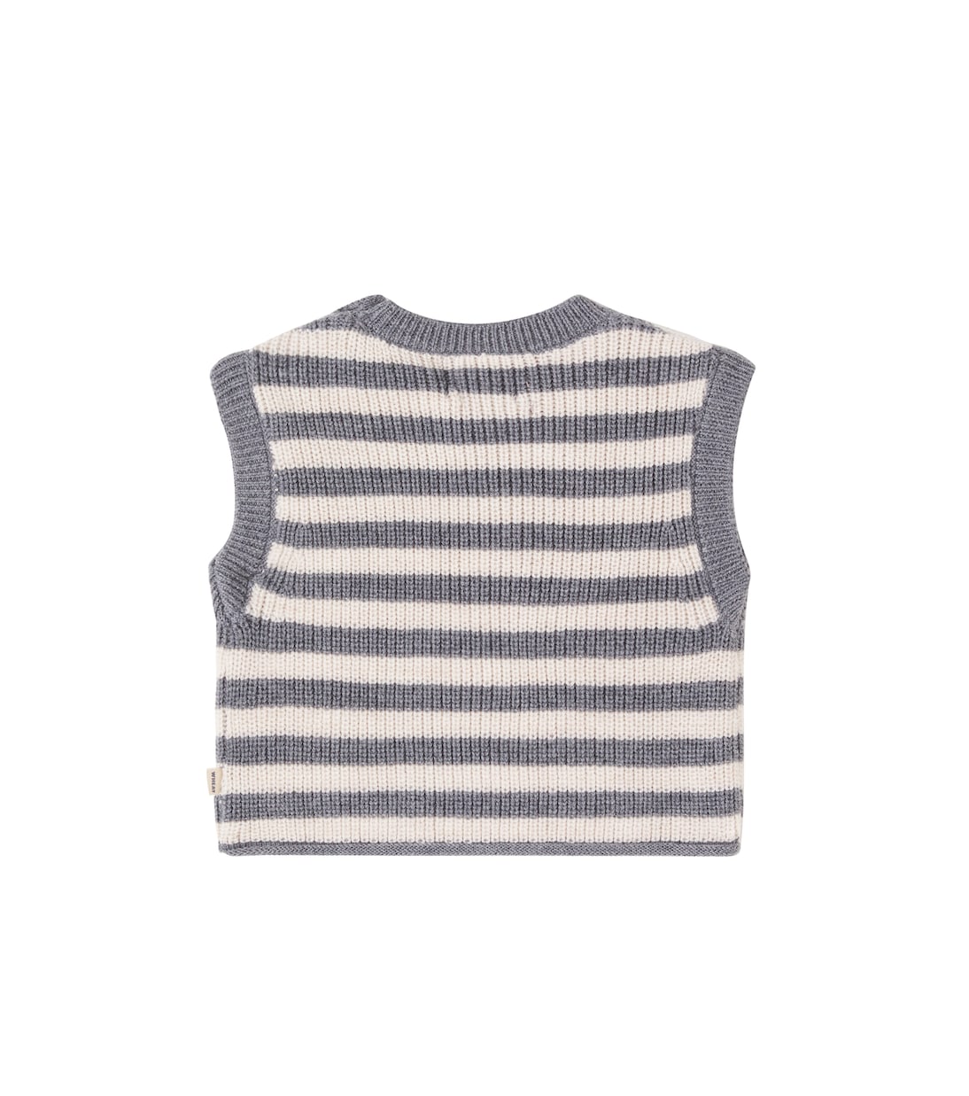 Baby Ruby striped wool sweater vest | Wheat