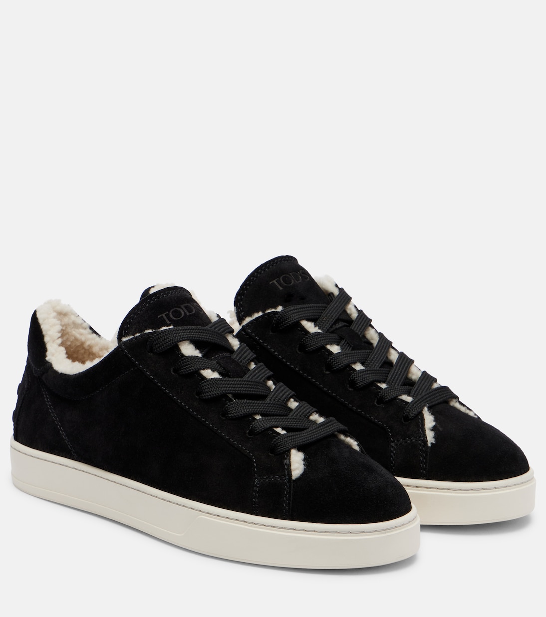 Sneakers Cassetta aus Veloursleder mit Shearling | Tod's