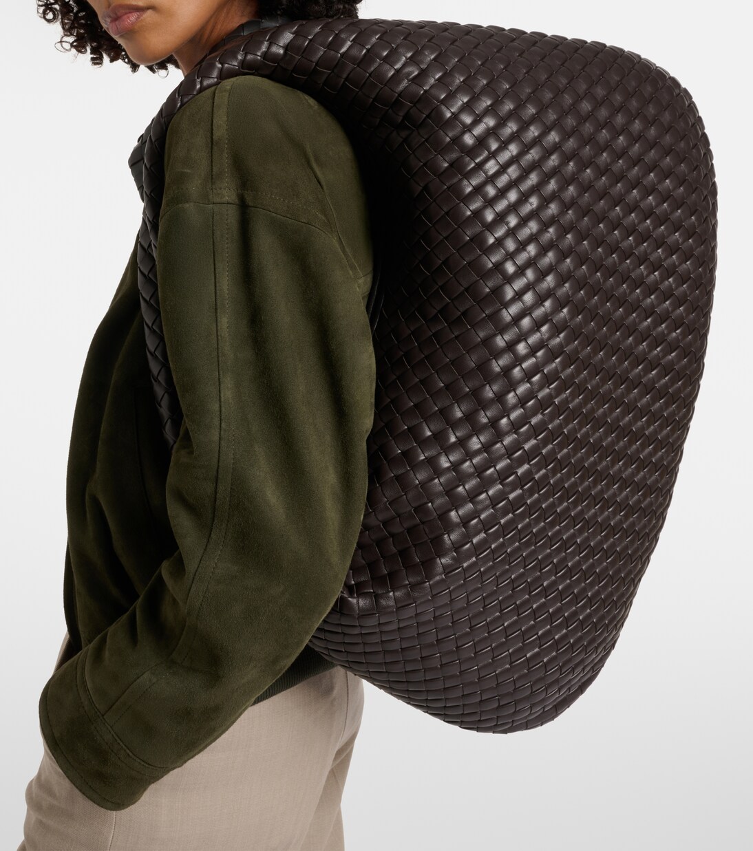 Veneta Large leather shoulder bag | Bottega Veneta