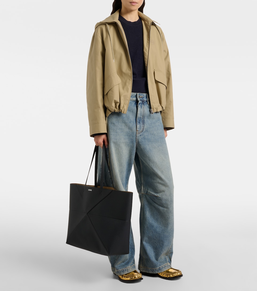 Puzzle Fold Large leather tote bag | Loewe