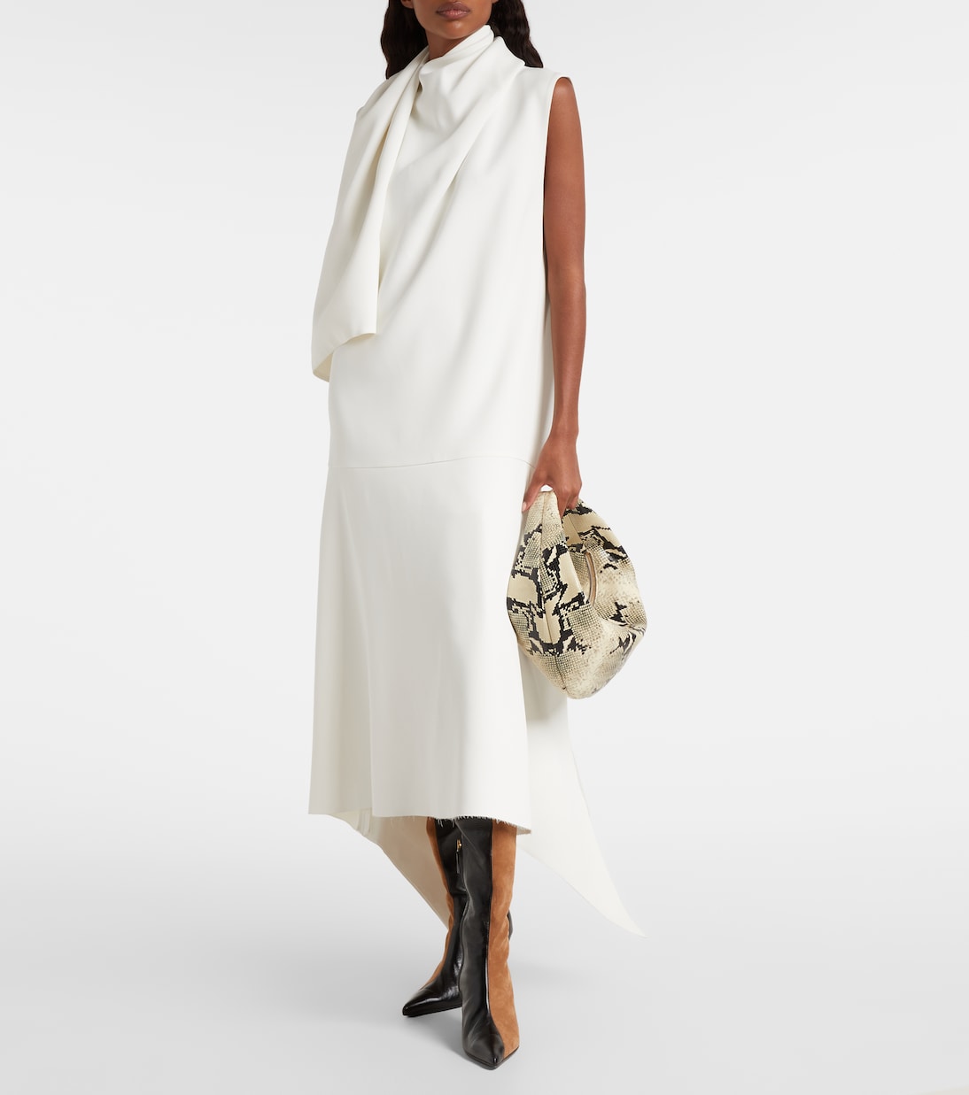 Harvey leather and suede over-the-knee boots | Khaite