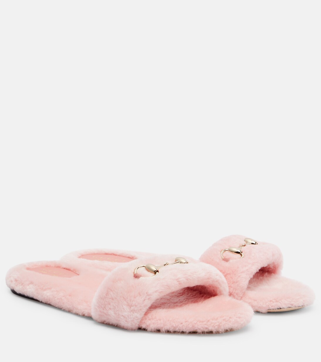 Siaga Horsebit shearling slides | Gucci