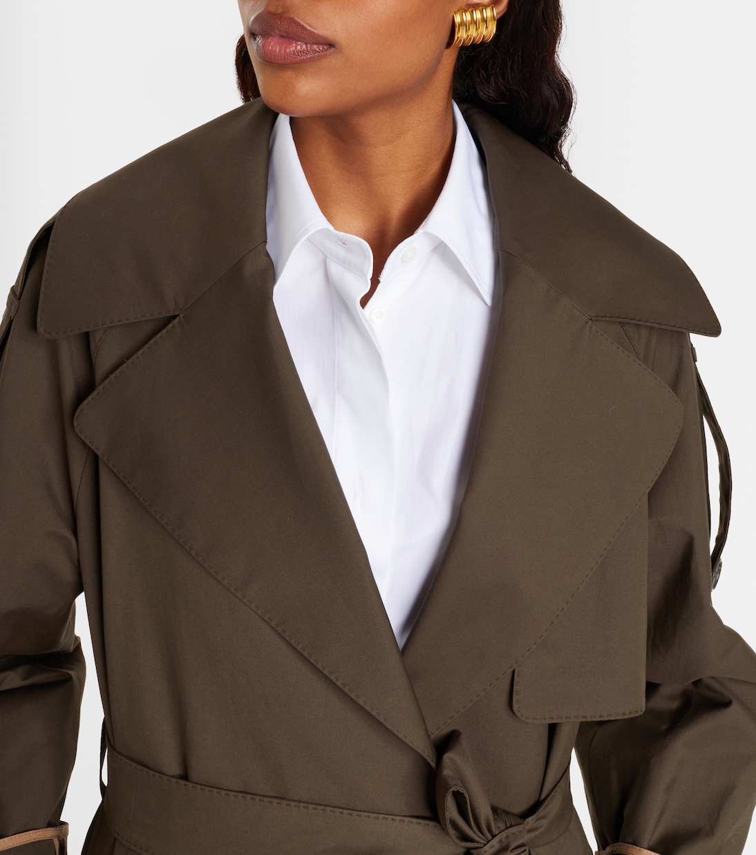The Cube cotton-blend twill trench coat | Max Mara