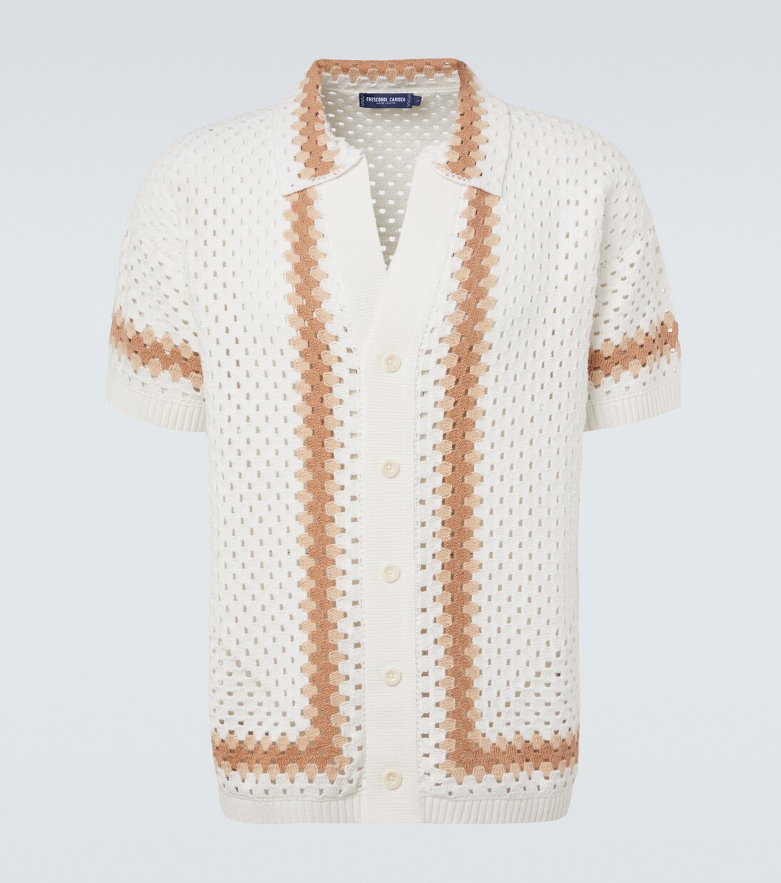 Pinto crochet cotton bowling shirt | Frescobol Carioca