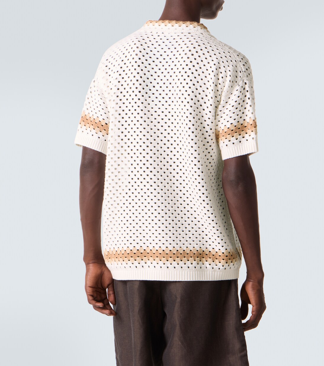 Pinto crochet cotton bowling shirt | Frescobol Carioca