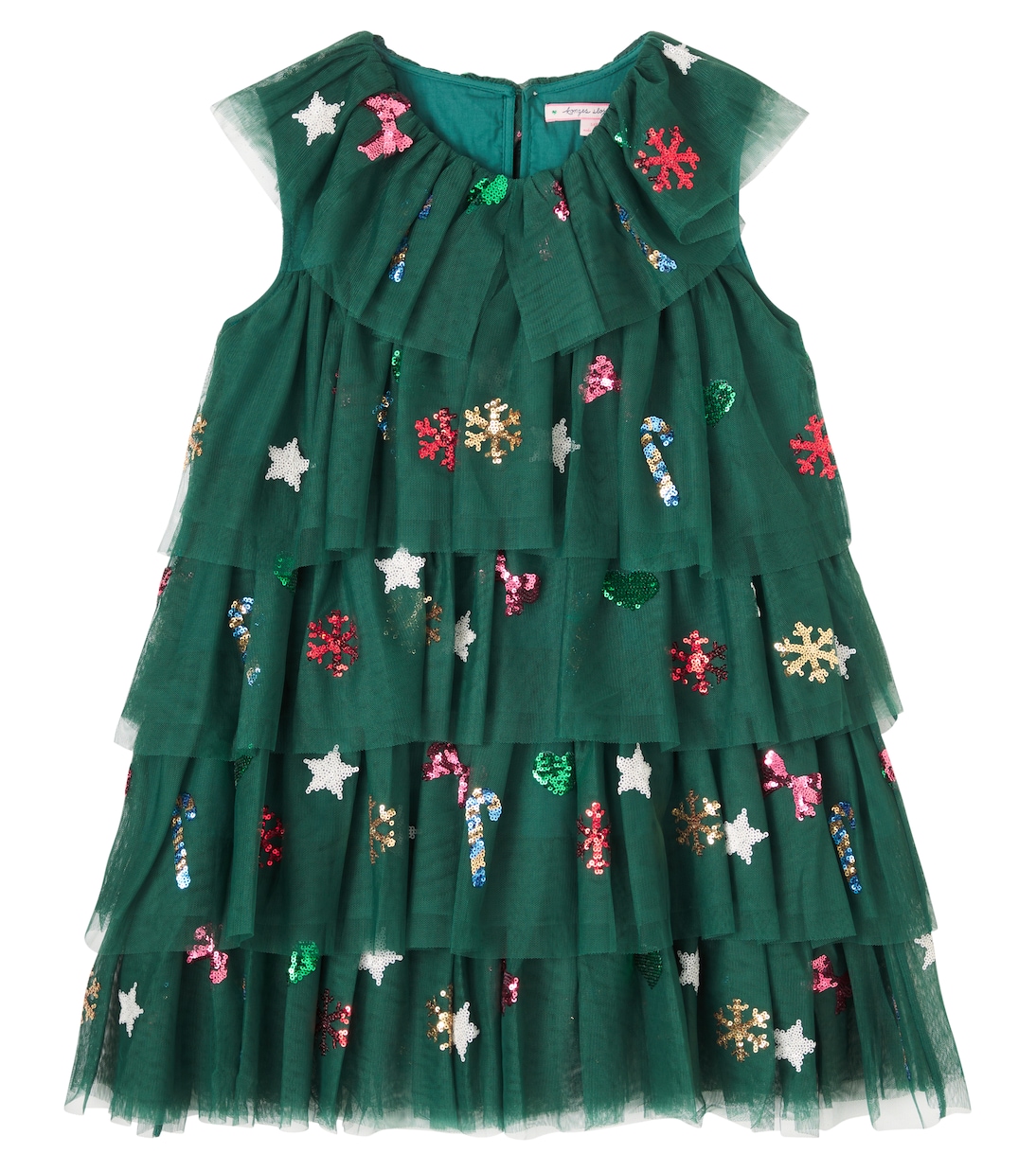 Vestido Yvonne de tul con lentejuelas | Konges Sløjd