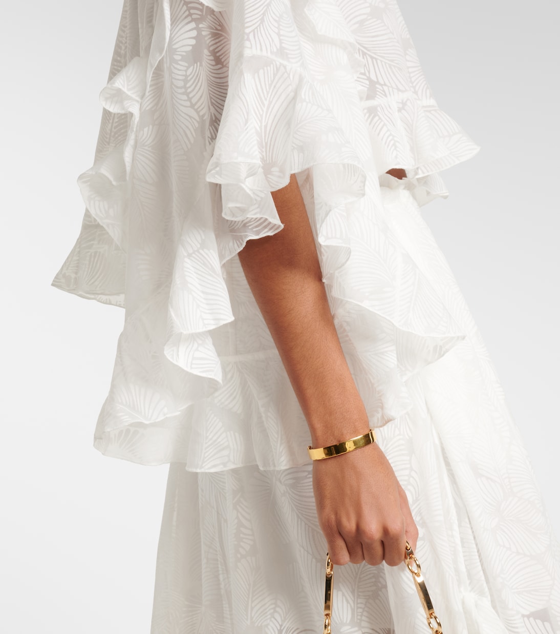 Daylight ruffled cotton-blend blouse | Zimmermann