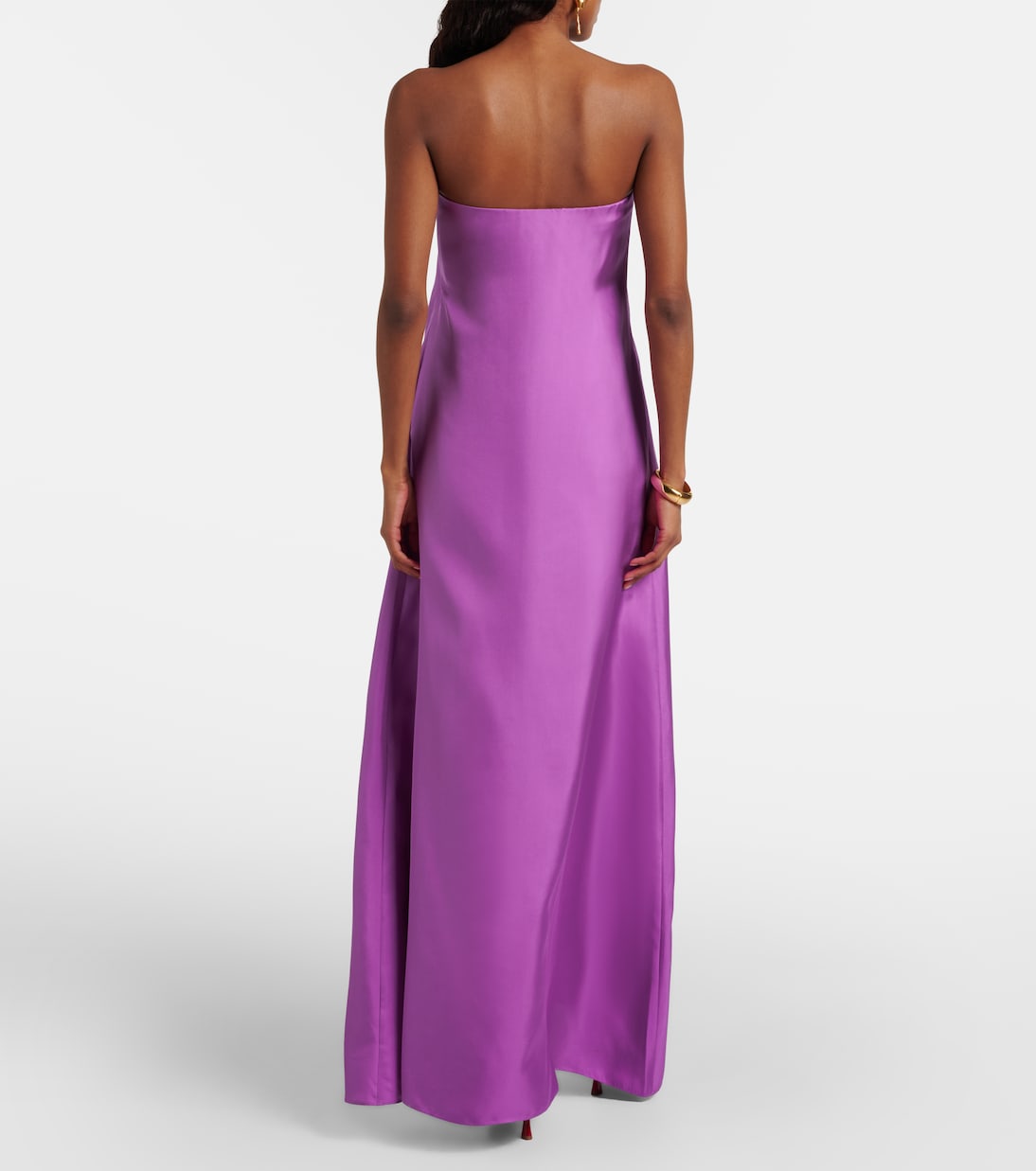 Strapless silk satin gown | Christopher Esber