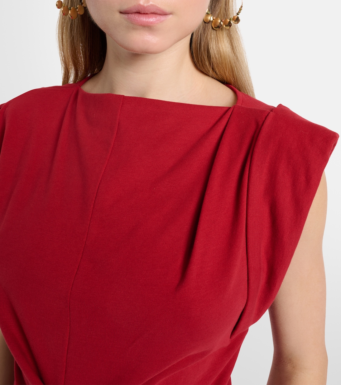 Draped cotton jersey top | Isabel Marant