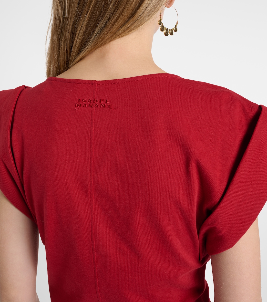 Draped cotton jersey top | Isabel Marant