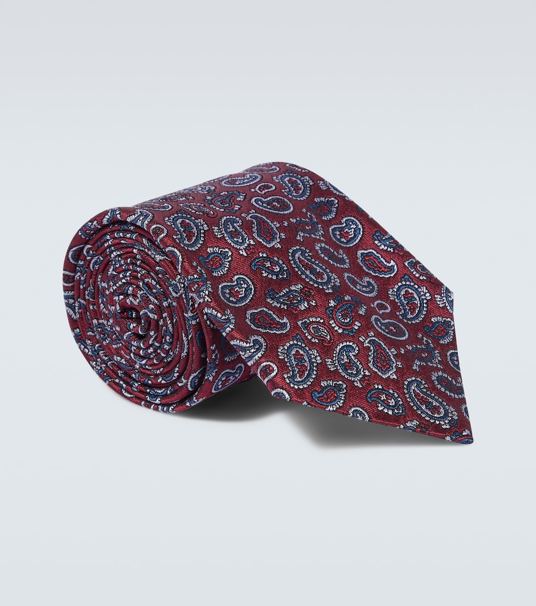 Paisley silk twill jacquard tie | Etro