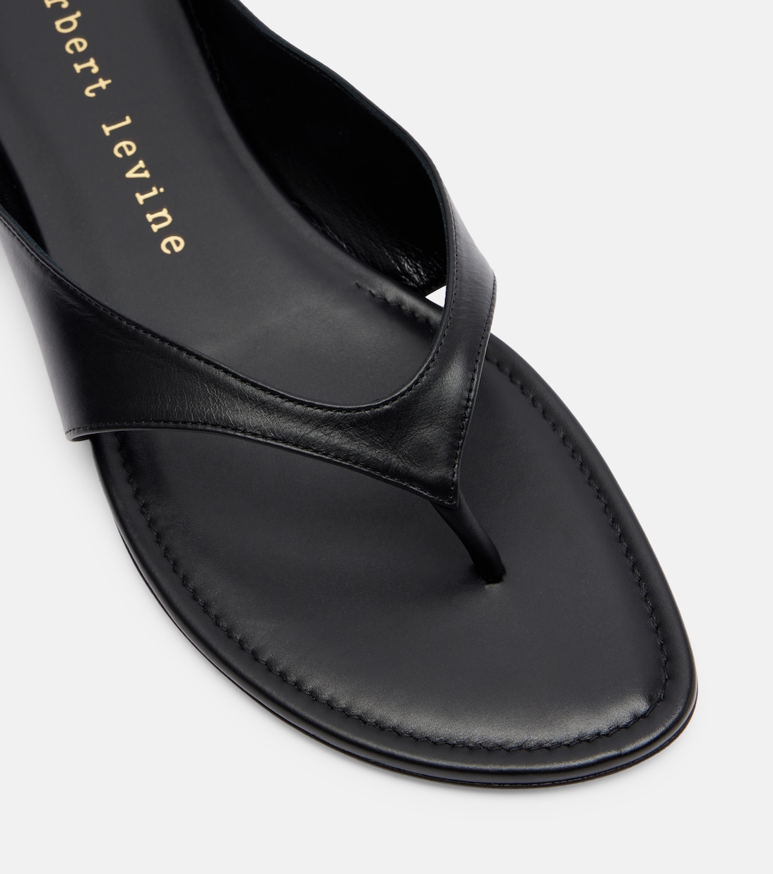 Sun-kissed leather thong sandals | Herbert Levine