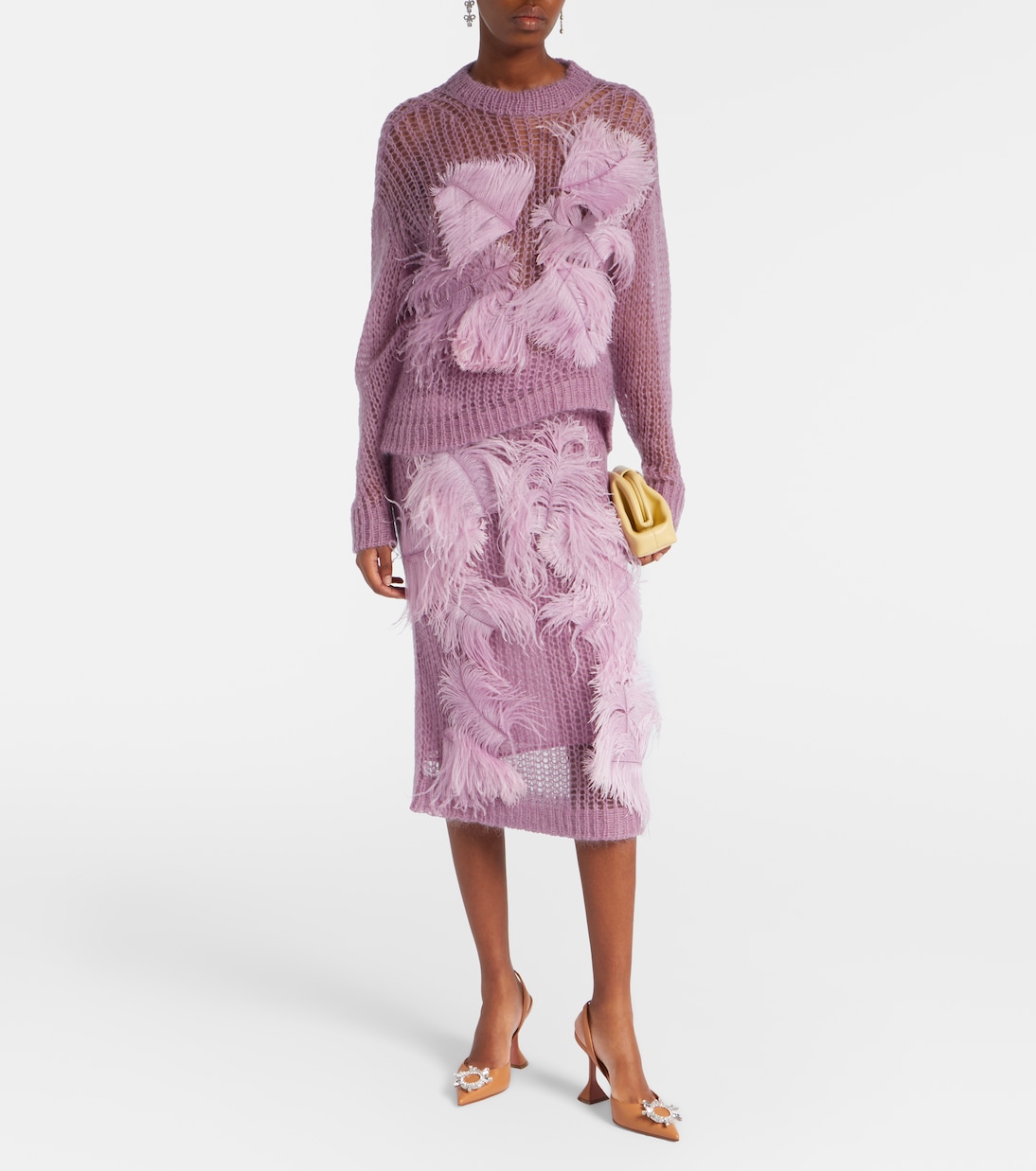 Slingback-Pumps Begum 95 aus Lackleder | Amina Muaddi