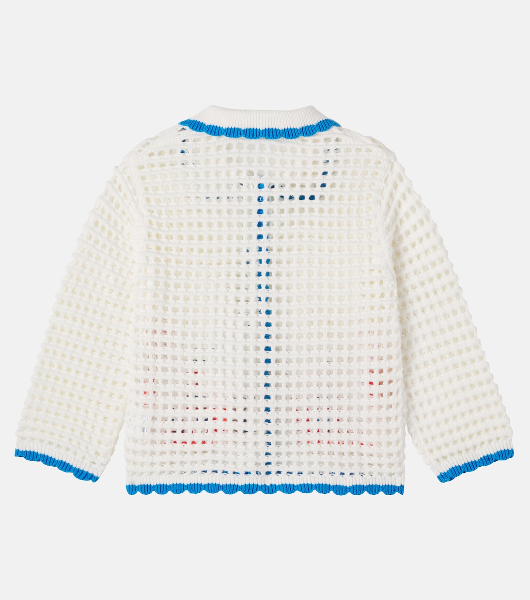 Embroidered crochet cotton cardigan | Stella McCartney Kids