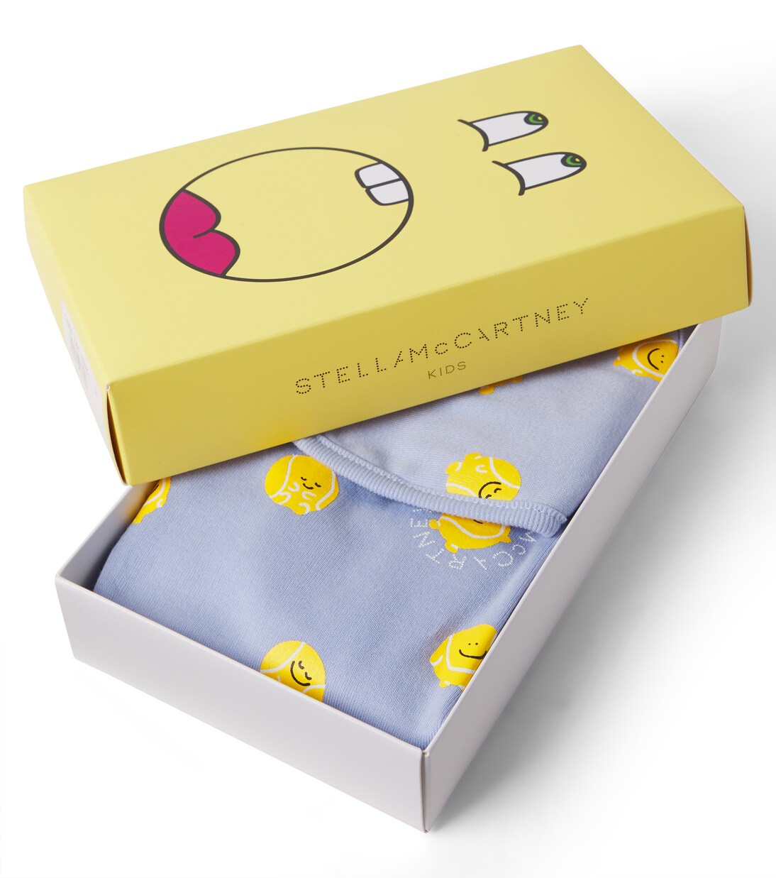 Baby printed cotton onesie and bib set | Stella McCartney Kids