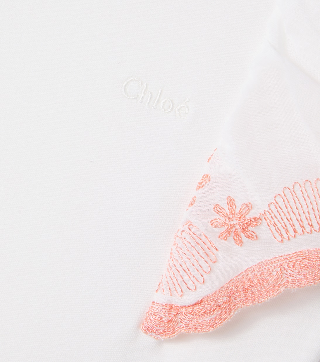 Embroidered cotton T-shirt  | Chloé Kids