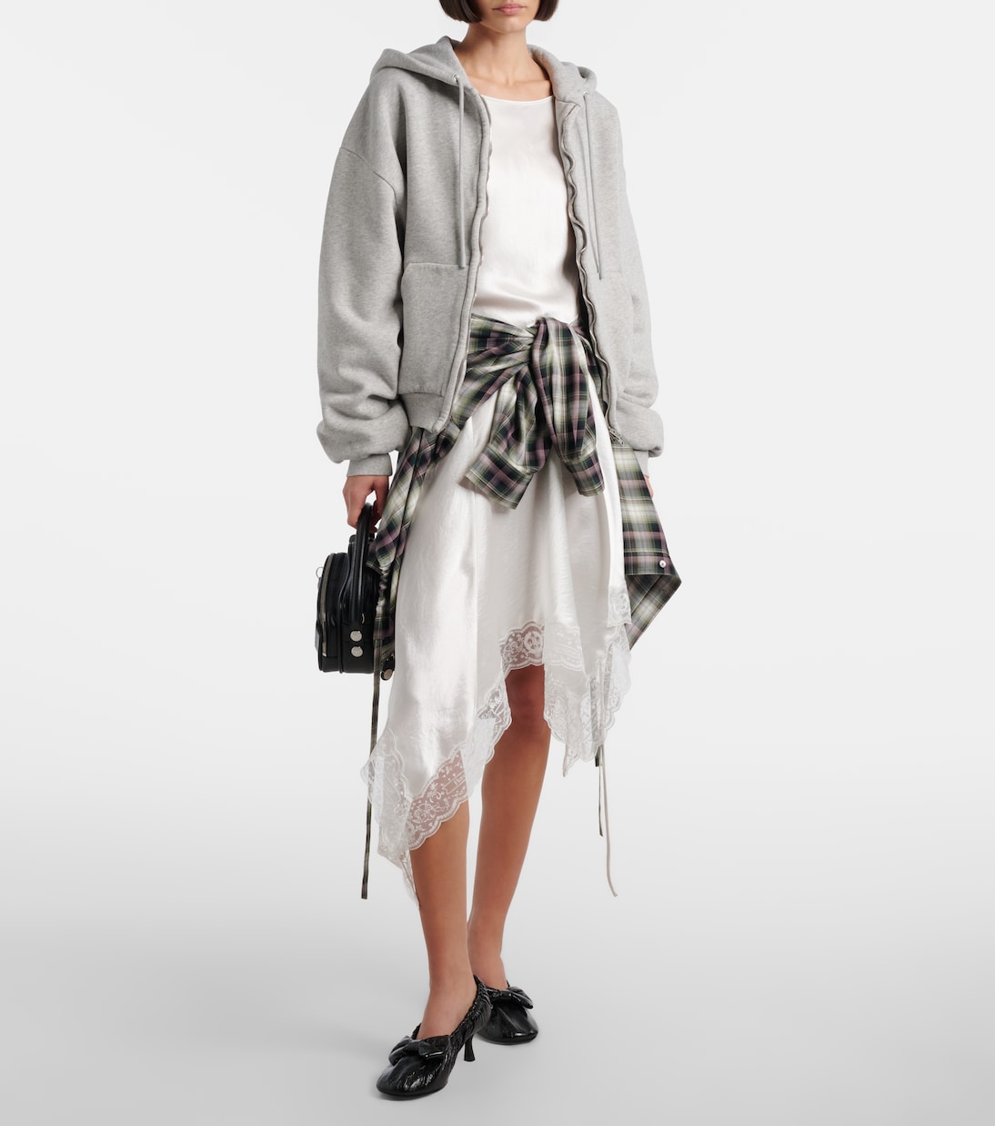 Kapuzenjacke Faye aus Baumwoll-Fleece | Acne Studios