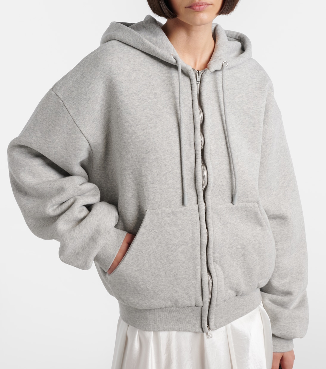 Kapuzenjacke Faye aus Baumwoll-Fleece | Acne Studios