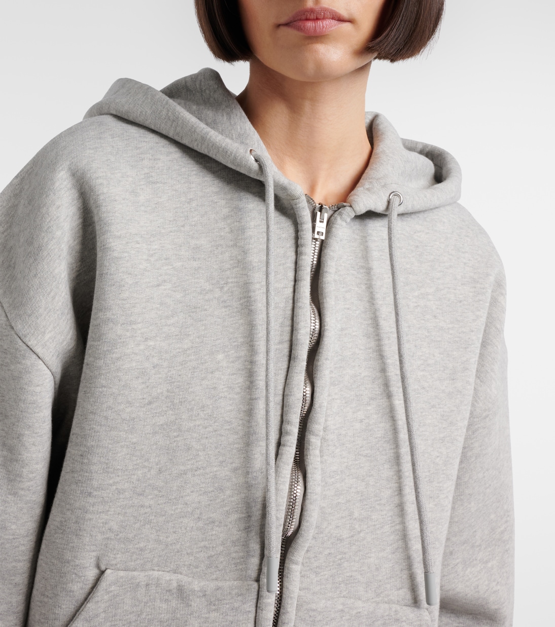 Kapuzenjacke Faye aus Baumwoll-Fleece | Acne Studios