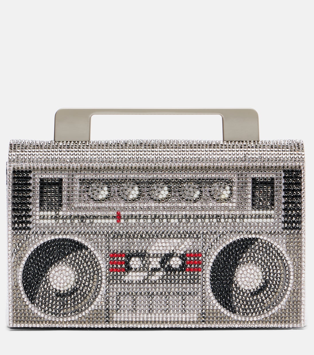 Henkeltasche Soft Boom Box mit Kristallen | Judith Leiber Couture