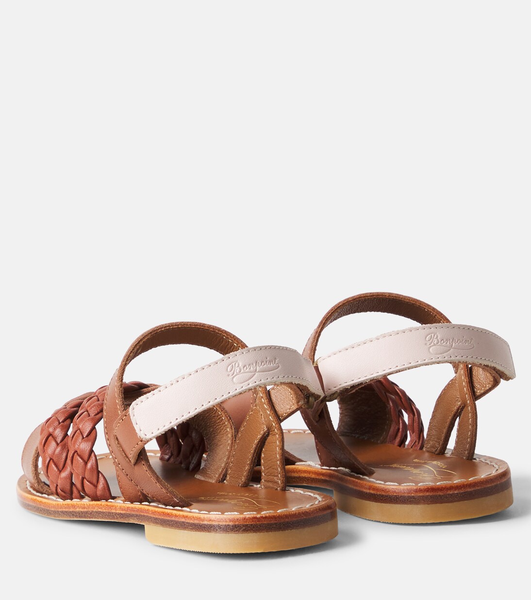 Liza braided leather sandals  | Bonpoint